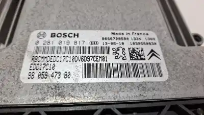 Recambio de automóvil de segunda mano de centralita motor uce para citroen berlingo station wagon seduction referencias oem iam 0281019817  9805947380