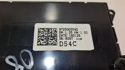 Peça sobressalente para automóvel em segunda mão comando de sofagem (chauffage / ar condicionado) por kia niro emotion plug-in hybrid referências oem iam 97250g5540  
