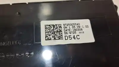 Peça sobressalente para automóvel em segunda mão comando de sofagem (chauffage / ar condicionado) por kia niro emotion plug-in hybrid referências oem iam 97250g5540  