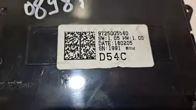 Peça sobressalente para automóvel em segunda mão comando de sofagem (chauffage / ar condicionado) por kia niro emotion plug-in hybrid referências oem iam 97250g5540  