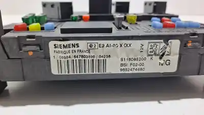 Peça sobressalente para automóvel em segunda mão caixa de fusíveis e relés por citroen c3 1.4 hdi exclusive referências oem iam 9652474480  s118085200