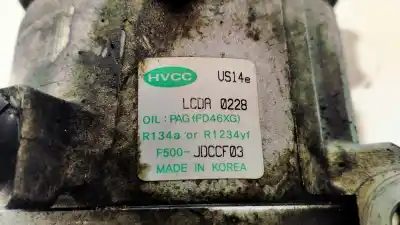 Peça sobressalente para automóvel em segunda mão compressor de ar condicionado a/a a/c por kia cee´d uefa euro 2016 referências oem iam f500jdccf03  