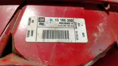 Pezzo di ricambio per auto di seconda mano lampada posteriore sinistra per opel corsa d enjoy riferimenti oem iam 13186350  