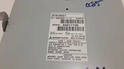 Second-hand car spare part audio system / radio cd for mitsubishi asx (ga0w) challenge 2wd oem iam references 8701a627 65077106 dy5mw3r69t15