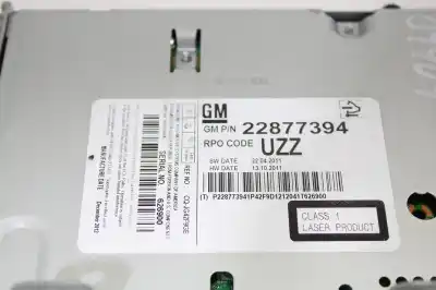 Peça sobressalente para automóvel em segunda mão sistema de áudio / rádio cd por opel meriva b excellence referências oem iam 22877394  