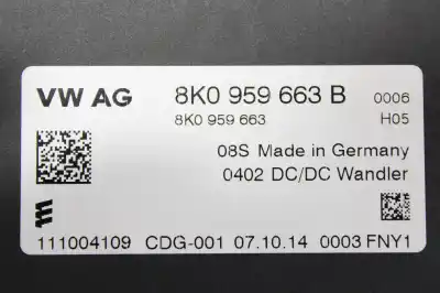 Second-hand car spare part electronic module for audi a4 berlina (b8) basis oem iam references 8k0959663b  