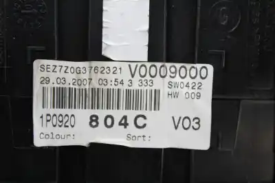 Peça sobressalente para automóvel em segunda mão quadrante por seat leon (1p1) comfort limited referências oem iam 1p0920804c  110080279018