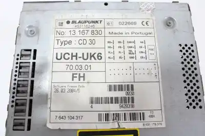 Pezzo di ricambio per auto di seconda mano impianto audio / radio cd per opel meriva 1.7 16v cdti riferimenti oem iam 13167830  7643104317