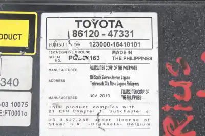 Автозапчастина б/у аудіо система / радіо cd для toyota prius (nhw30) executive посилання на oem iam 8612047331  