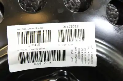Pezzo di ricambio per auto di seconda mano ruota di scorta per opel mokka x selective start/stop riferimenti oem iam t125/70r16  