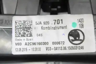 Peça sobressalente para automóvel em segunda mão quadrante por skoda rapid active referências oem iam 5ja920701 a2c87325600 a2c96160300