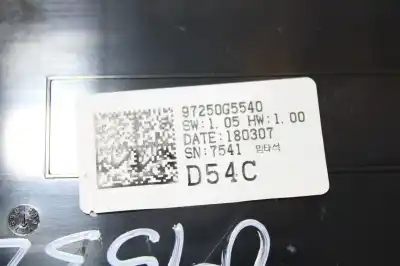 Peça sobressalente para automóvel em segunda mão comando de sofagem (chauffage / ar condicionado) por kia niro concept referências oem iam 97250g5540  