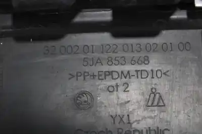 Second-hand car spare part front bumper grille for skoda rapid active oem iam references 5ja853668  