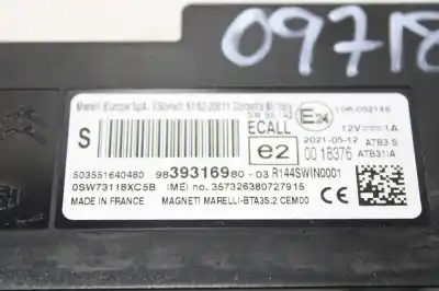 Second-hand car spare part electronic module for ds 7 crossback performance line oem iam references 9839316980  