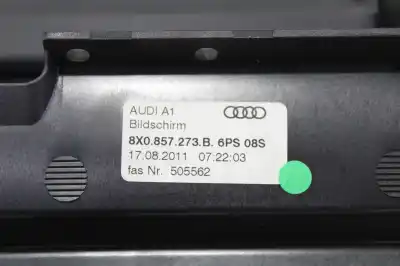 Автозапчастина б/у багатофункційний дисплей для audi a1 (8x) ambition посилання на oem iam 8x0857273b  