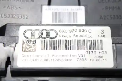 Автозапчастина б/у панель інструментів для audi a1 (8x) ambition посилання на oem iam 8x0920930c  a2c53321556