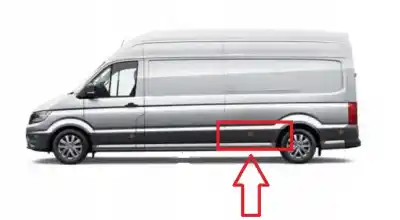 Pezzo di ricambio per auto di seconda mano modanatura per man tge kasten (uy) kasten 3.100/3.140/3.180 extralang hochdach fwd riferimenti oem iam 7c3853535  