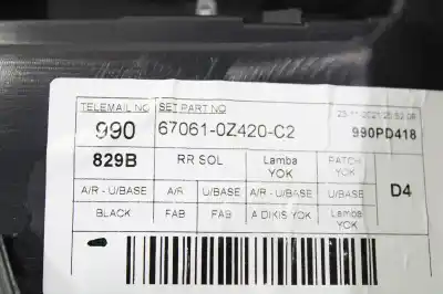 Second-hand car spare part left rear door trim for toyota corolla (e21) hybrid active oem iam references 670610z420c2  67618x1g01