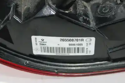 Second-hand car spare part right tailgate light for renault kadjar experience oem iam references 265508701r  