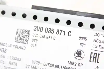 Автозапчасти б/у аудиосистема / радио cd за skoda superb (3v3) ambition ссылки oem iam 3v0035871c  