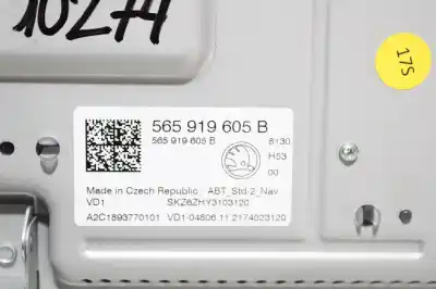 Автозапчастина б/у багатофункційний дисплей для skoda kodiaq active посилання на oem iam 565919605b  