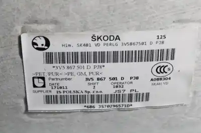 Автозапчастина б/у інтер'єрний дах для skoda superb (3v3) ambition посилання на oem iam 3v5867501d  