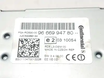 Second-hand car spare part gps navigation system for citroen c4 lim. sport oem iam references 9666994780  