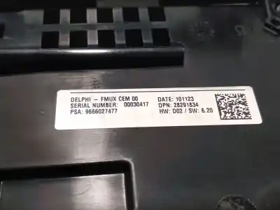 Peça sobressalente para automóvel em segunda mão comando de sofagem (chauffage / ar condicionado) por citroen c4 lim. sport referências oem iam 9666027477  