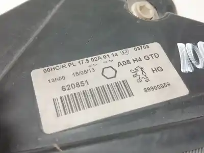Second-hand car spare part left headlight for peugeot 1007 dolce oem iam references 620851  