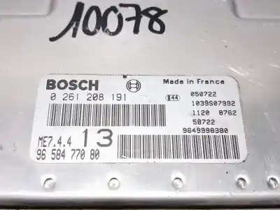 Second-hand car spare part ecu engine control for peugeot 1007 dolce oem iam references 9658477080 0261208191 