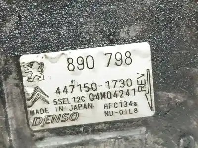 Second-hand car spare part air conditioning compressor for citroen c4 lim. sport oem iam references 4471501730  