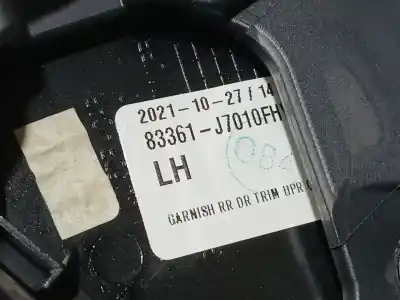 Автозапчастина б/у обкітка задніх лівіх дверей для kia xceed (cd) 1.6 gdi hybrid посилання на oem iam 83361j7010  