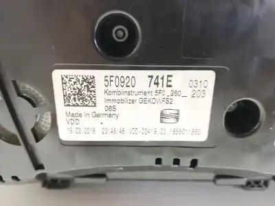 Second-hand car spare part dashboard for seat leon st (5f8) x-perience titan desert oem iam references 5f0920741e  