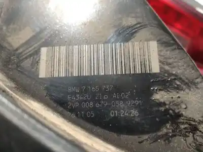 Second-hand car spare part left tailgate light for bmw 5 (e60) 520 d oem iam references 7165737  