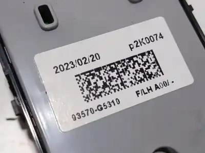 Peça sobressalente para automóvel em segunda mão botão / interruptor elevador vidro dianteiro esquerdo por kia niro (de) 1.6 gdi hybrid referências oem iam 93570g5310  