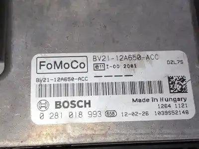 Second-hand car spare part ecu engine control for ford fiesta (cb1) ambiente oem iam references bv2112a650acc 0281018993 