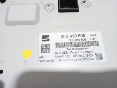 Second-hand car spare part multifunction display for seat leon st (5f8) x-perience titan desert oem iam references 5f0919606  