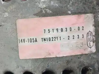 Peça sobressalente para automóvel em segunda mão alternador por mini mini (r50, r53) cooper s referências oem iam 1022112233  