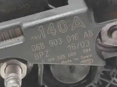 Second-hand car spare part alternator for audi a4 b6 (8e2) 1.8 t quattro oem iam references 06b903016ab 0124525009 