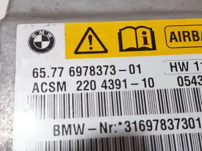 Peça sobressalente para automóvel em segunda mão centralina de airbag por bmw 5 (e60) 530 d referências oem iam 65776978373  