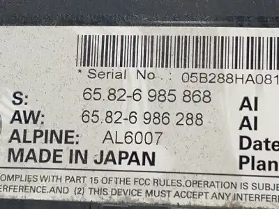 Peça sobressalente para automóvel em segunda mão quadrante por bmw 5 (e60) 530 d referências oem iam 65826985868 65826986288 