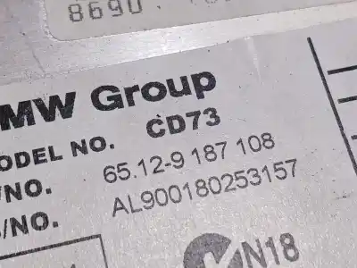 Second-hand car spare part audio system / radio cd for bmw 1 (e87) 118 d oem iam references 65129187108  