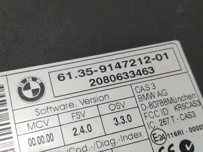 Peça sobressalente para automóvel em segunda mão módulo eletrônico por bmw 1 (e87) 118 d referências oem iam 61359147212  