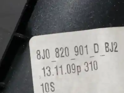 Second-hand car spare part air vent for audi tt (8j3) 2.0 tdi quattro oem iam references 8j0820901d  