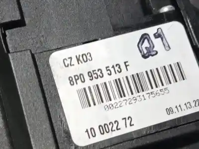 Second-hand car spare part multifunction switch for audi tt (8j3) 2.0 tdi quattro oem iam references 8p0953513f 8j0907137s 8p0953519g
