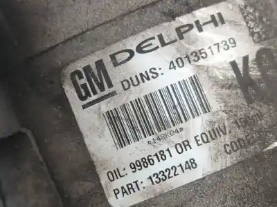 Pezzo di ricambio per auto di seconda mano compressore aria condizionata per opel astra h gtc (a04) 1.7 cdti (l08) riferimenti oem iam 13322148  