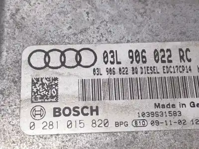 Second-hand car spare part ecu engine control for audi tt (8j3) 2.0 tdi quattro oem iam references 03l906022rc 0281015820 