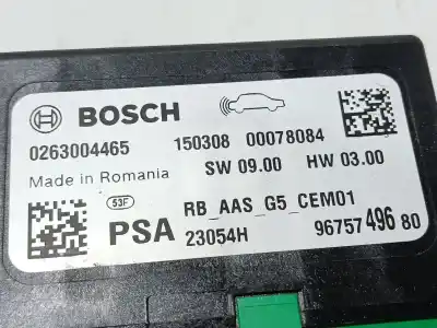 Second-hand car spare part electronic module for citroen c4 cactus 1.6 bluehdi 100 oem iam references 0263004465 9675749680 