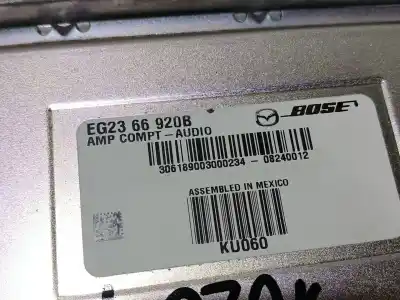 Second-hand car spare part sound amplifier for mazda cx-7 (er) luxury oem iam references eg2366920b  