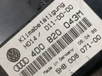 Peça sobressalente para automóvel em segunda mão comando de sofagem (chauffage / ar condicionado) por audi a8 d2 (4d2, 4d8) 4.2 quattro referências oem iam 4d0820043m  